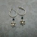 Yunnan High Altitude Tibetan Antelope Round Ring Earrings