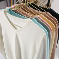 School-supplied Dark Gray Long-sleeve Knit Top