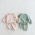 Children's Cotton Comfortable Solid Color Casual Suit