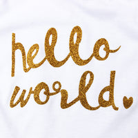 Three-piece Children's Romper With English Letters