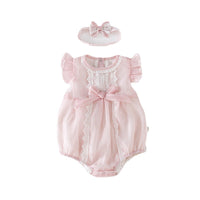Newborn Small Flying Sleeve Triangle Romper Summer Baby Onesie