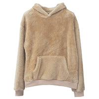 Winter New Double-sided Velvet Youth Hooded Sweater For Men