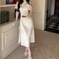 Elegant, Slimming Split Qipao Dress For Women