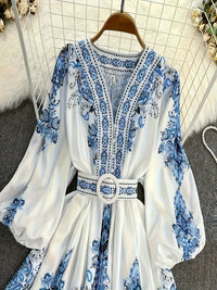 Women's High-End Ethereal Bohemian Printed Dress
