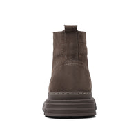 Round Toe Top Layer Cowhide Casual Men's Leather Boots