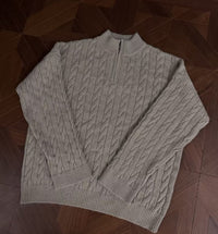 Mens Casual, Slightly High-neck Knit Sweater A Trendy Top