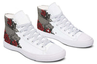 Printed Couple High-top Canvas Shoes