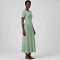 Hollow-out Waist-Cinching Elegant Polka-Dot Dress For Women