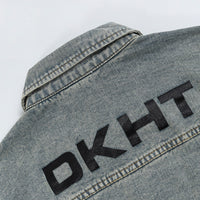 XINGX Veneer Embroidery Stitching Denim Clothes Jacket