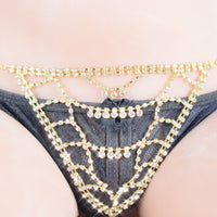Rhinestone Claw Chain Shaped Body Chain Set