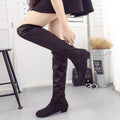 New Fallwinter Korean-style Over-the-knee Boots With Chunky Heels
