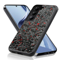 Carbon Fiber Silicone Patch Phone Case