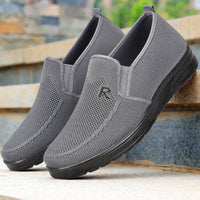 Polyurethane Men's Flying Woven Shoes Slip-on Soft Bottom
