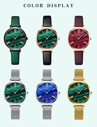 Womens Watch With A Small Dial And Leather Strap