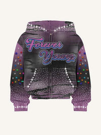 Fashion Casual Printed Polyester Sweater