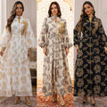 Women's Fashion Floral Print Long Sleeve Dress
