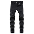 European And American Slim Straight Zipper Pleated Men