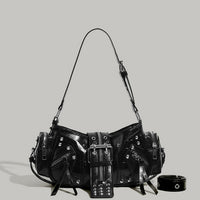 Motorcycle Punk Rivet Retro Womens Crossbody Bag