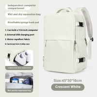 Backpack Women's Large Capacity Travel Men's Business Trip Can Be Expanded