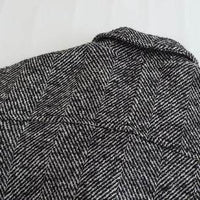 Medium Length Serrated Twill Overcoat Women's Clothes