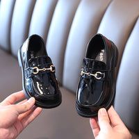 Girls Fashion British Children's Single-layer Shoes