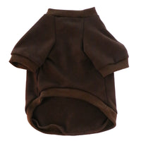 Pet Clothes Fleece-lined Thickened Solid Color Hoodie