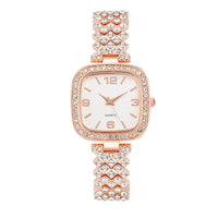 Women's Diamond Watch Bracelet Two-piece Set