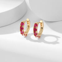 Copper Micro Inlaid Zircon Thickened Color Retention Ear Clip
