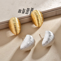 New Stylish Minimalist Metal Irregular Thread Earrings