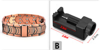 Dual-strike Exotic-style Magnetic Braceletsuitable For Couples Available Wholesale For Magnetic Therapy