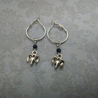Yunnan High Altitude Tibetan Antelope Round Ring Earrings