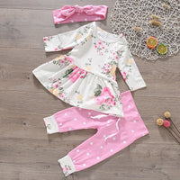 Cute Girl Flower Suit Three-Piece Headband