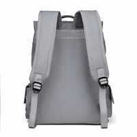 Men's Large Capacity Laminated Leather Fashionable Backpack