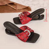 Womens Stylish High-end Statement Heel Sandals For Outdoor Wear