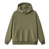Autumn Trendy Korean Preppy Style Solid Color Pullover Hooded Loose Sweater Men