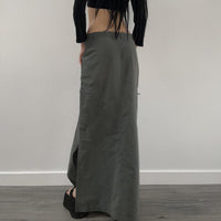 European And American Street Retro Split Skirt