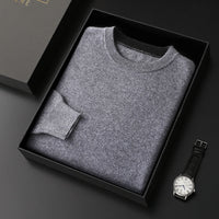 Men's Knitted Thickened Crewneck Versatile Sweater