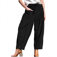 Women's Corduroy Loose-fit Wide-leg Pants