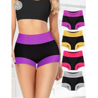 Color Matching High Waist Briefs Women's Underwear