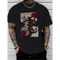 Cotton T-shirt Men's Summer Round Neck Short-sleeve