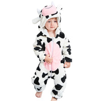 Clothes For Babies Autumn 3-year-old Baby Animal Jumpsuit Flannel Romper European And American Children's Wear