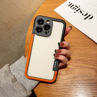 Contrast Color Silicone Frame Mobile Phone Case