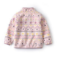 Baby Girl's Thin Fleece Printed Jacket