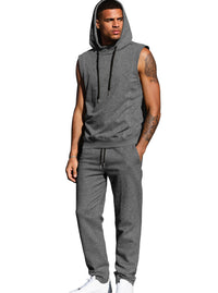 Aged-style Streetwear Casual Sporty Sweatshirt And Pants Set