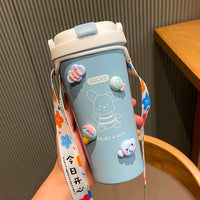 Portable Outdoor Strap Water Bottle With High Temperature Resistance