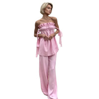 Casual Sweet Womens Two-piece Outfit Set
