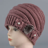 Fashion Personality Old Lady Woolen Knitted Hat