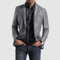 Men's Jacket Commute Leisure Printed Double Button Suit Jacket