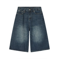 Wide Leg Retro Distressed Flared Cropped Pants