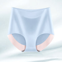 High Waist Seamless Breathable Cotton Antibacterial Women's Panties